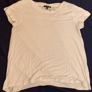 white short sleeve size: large